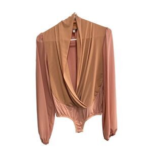 Fleur De Paris New Orleans nude blush body suit. Size petite
